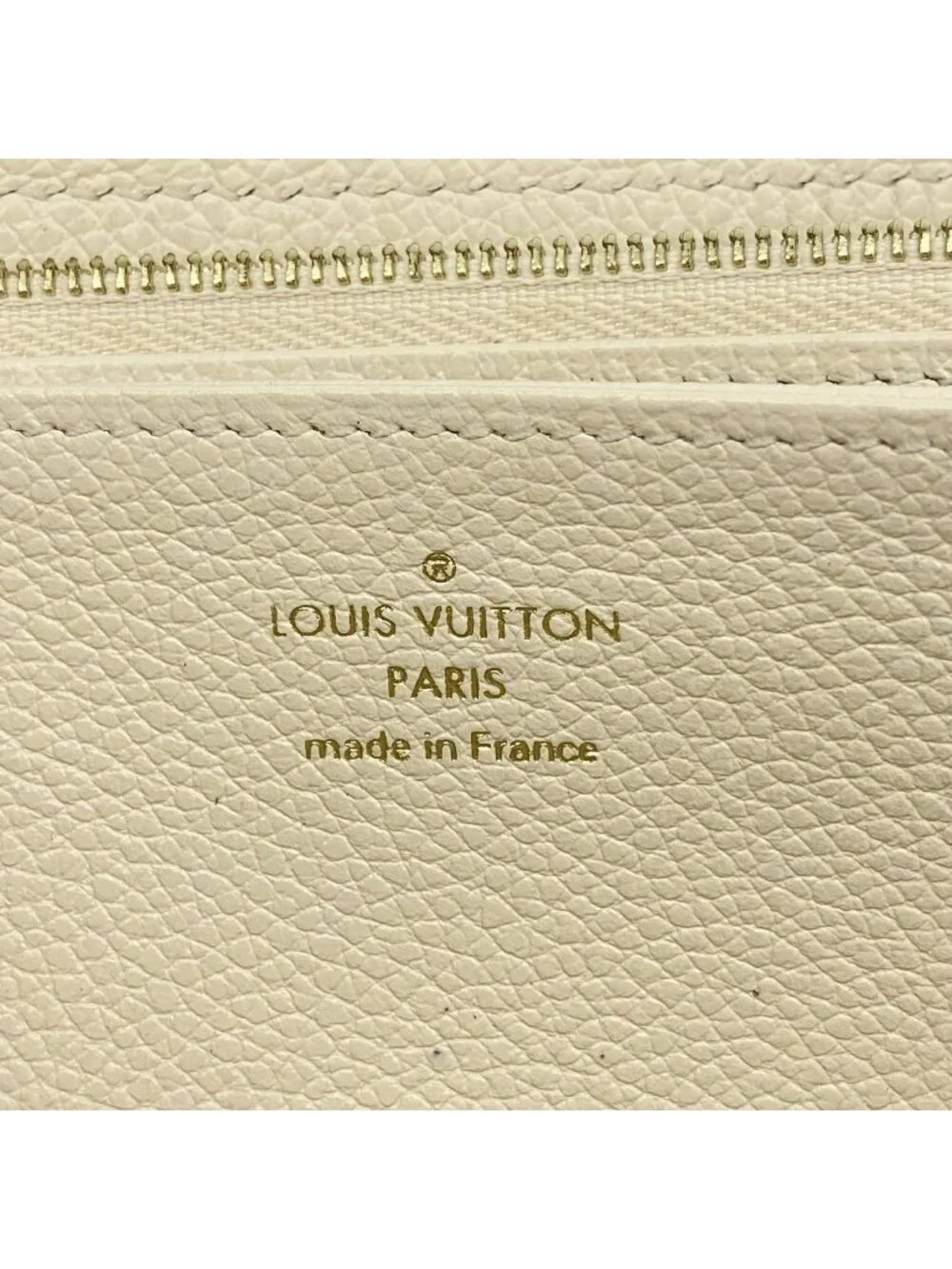 Louis Vuitton Wallet Monogram Empreinte Zippy Cream